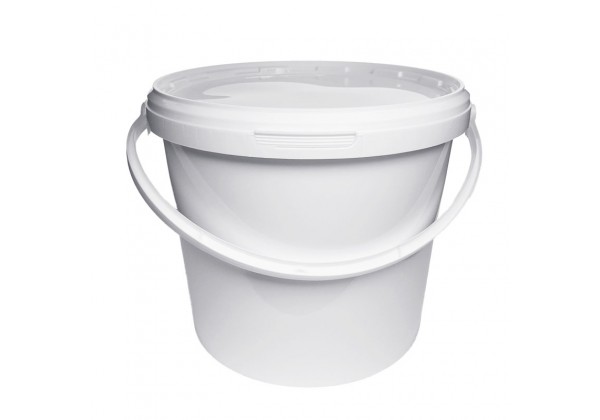 5 LITRE WHITE BUCKET and LID